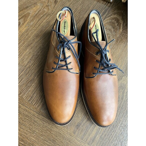 new bull boxer presslee oxford leather brown men lace up shoes casual 41 us 8 main image 6